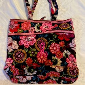 Vera Bradley Tote with embroidered “A” Mod Pink Floral